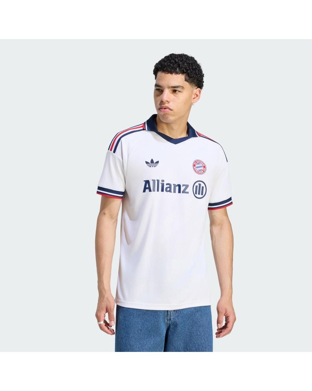 Adidas White Fc Bayern 26/27 Away Jersey Team for men