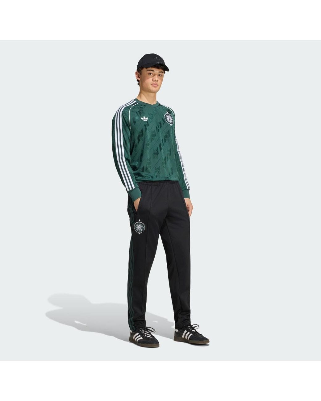 Adidas Green Celtic Fc Originals Longsleeve Jersey for men