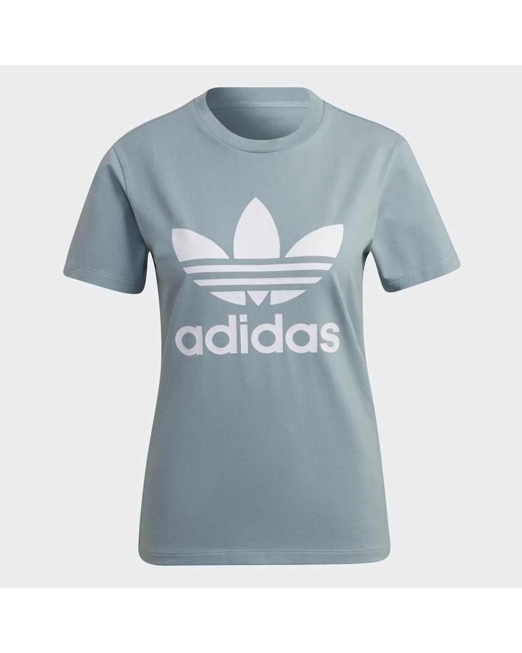 Adidas Blue Adicolor Classics Trefoil Tee