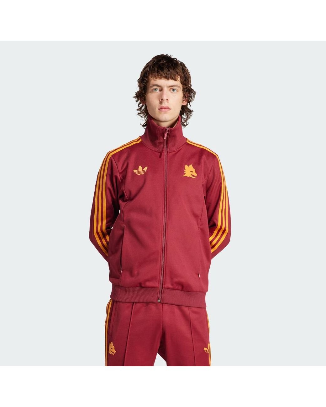Adidas beckenbauer jacke clearance rot