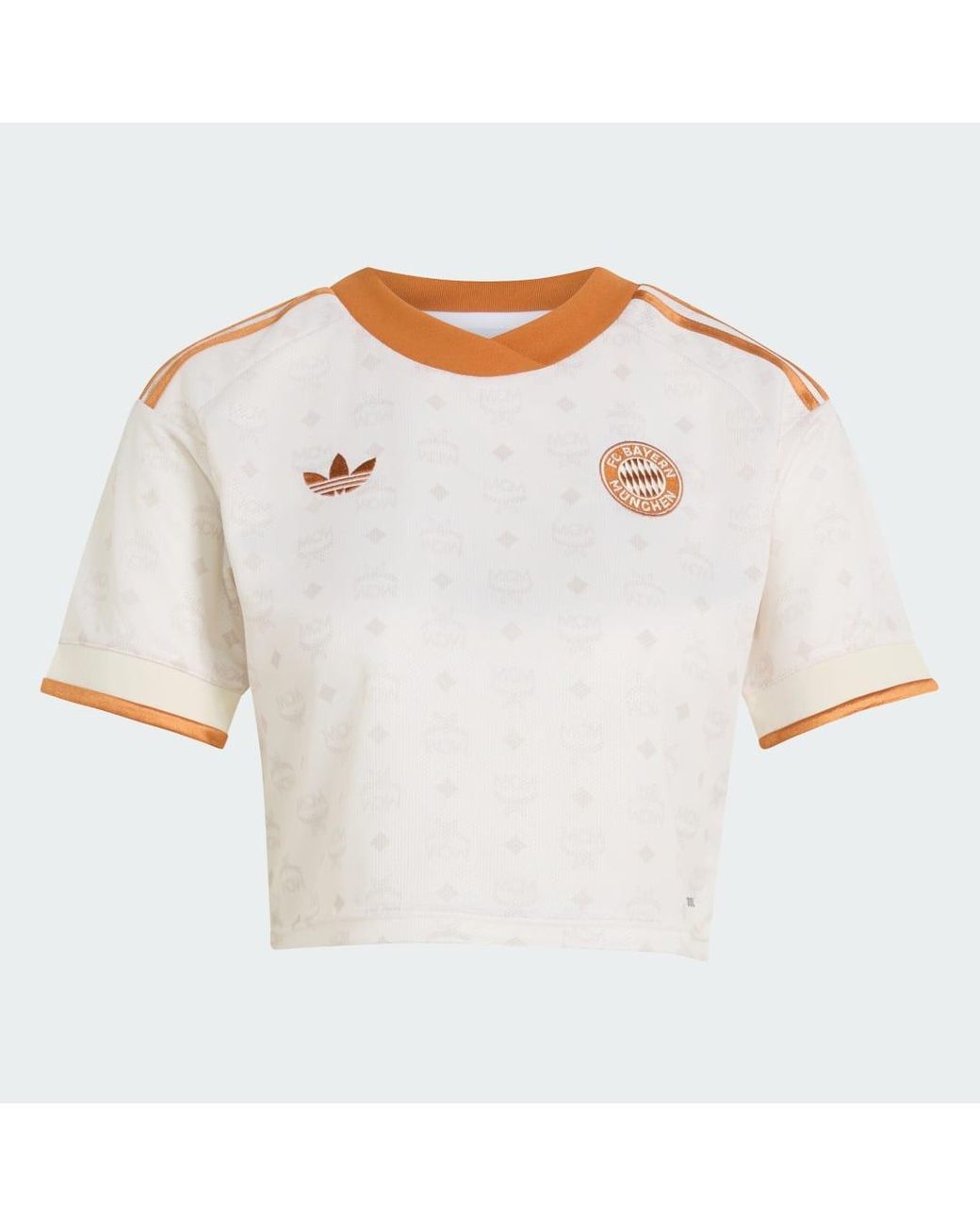 Adidas White Fc Bayern 26/27 Mcm Cropped Jersey Team