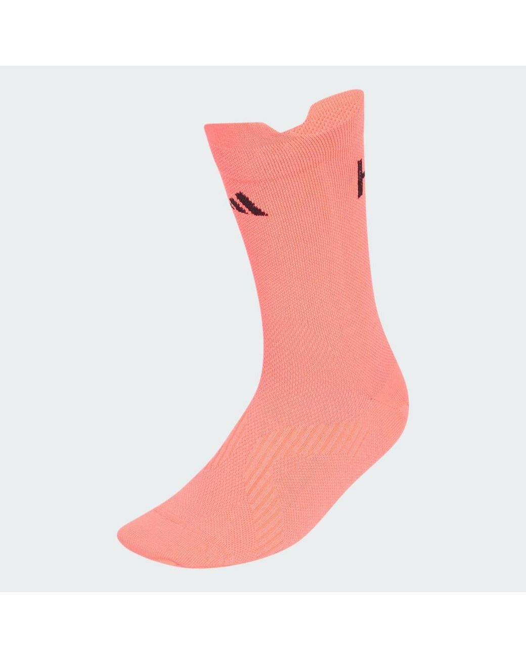 Adidas Pink Running Message Crew Socks