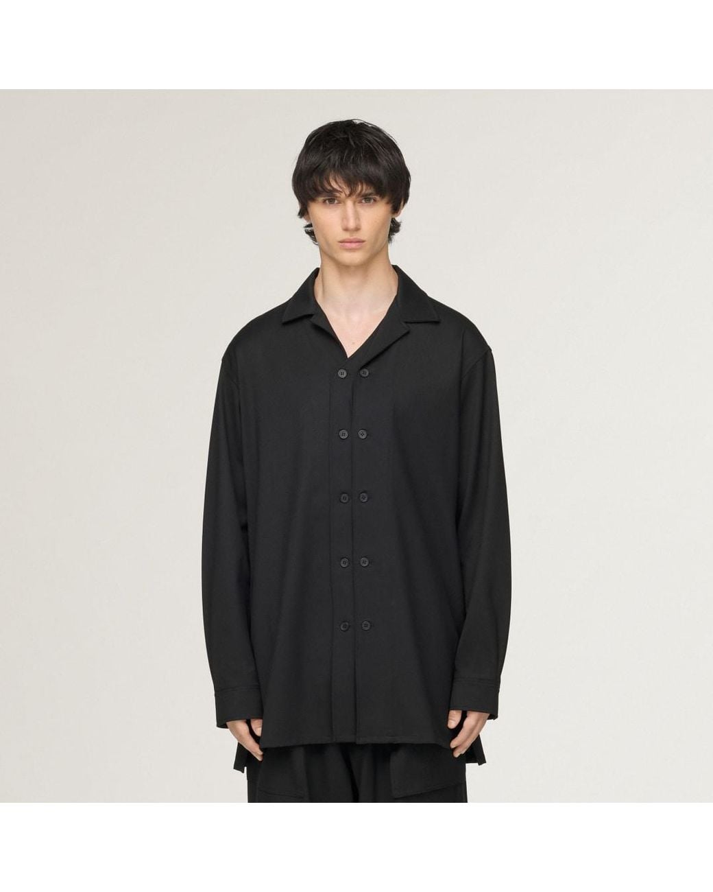 Adidas Black Y-3 Wool Adaptive Overshirt for men
