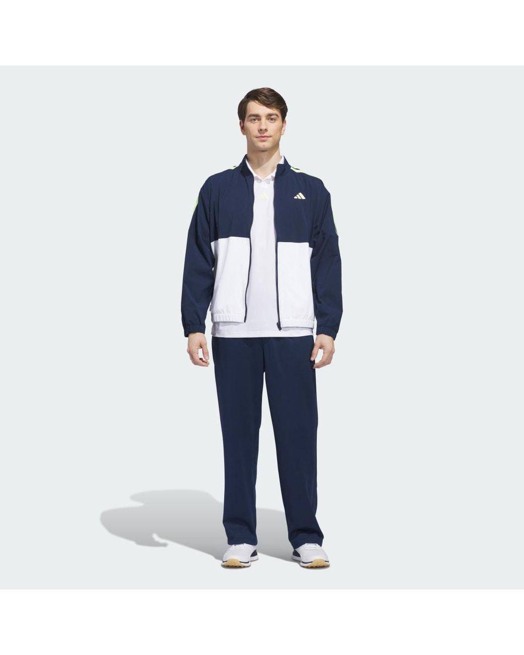 Adidas Blue Beyond Twistweave Full-Zip Windbreaker for men