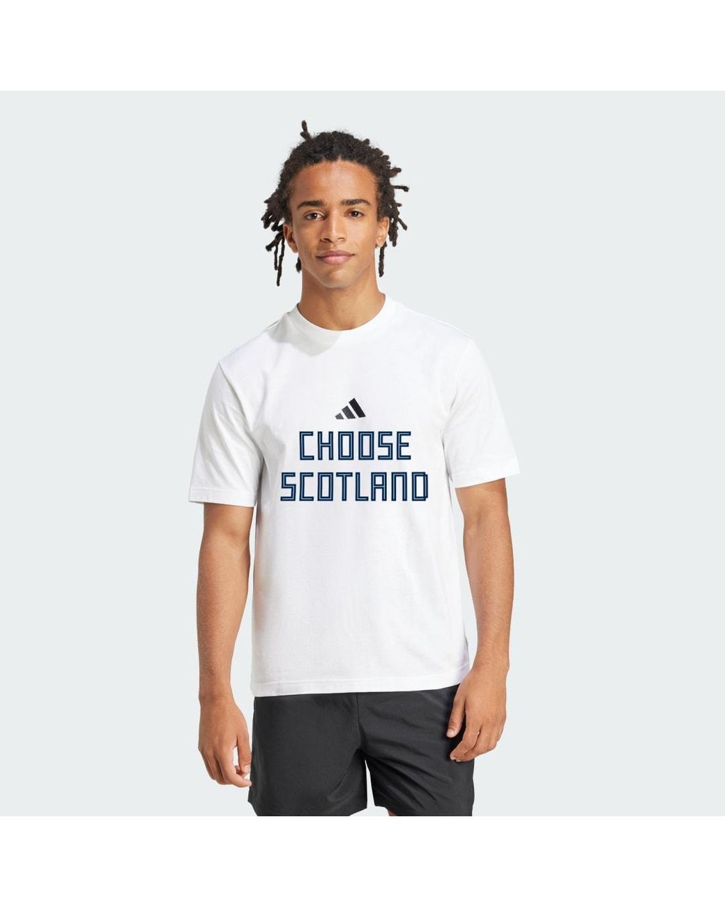 Adidas White Essentials Small Logo Graphic Single Jersey T-Shirt