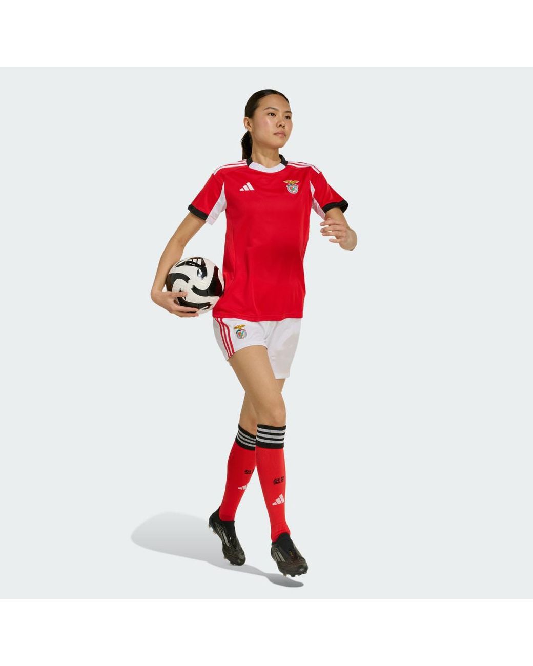 Adidas Red Benfica 25/26 Home Shorts