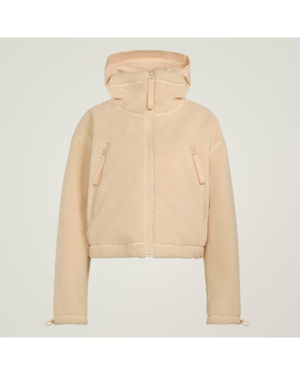 Adidas Natural By Stella Mccartney Full-Zip Winter Fleece Hooded Track Top