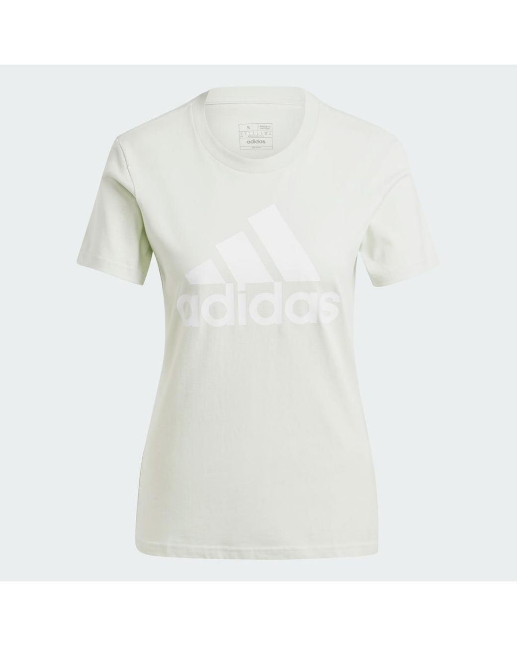 Adidas White Essentials Logo Tee