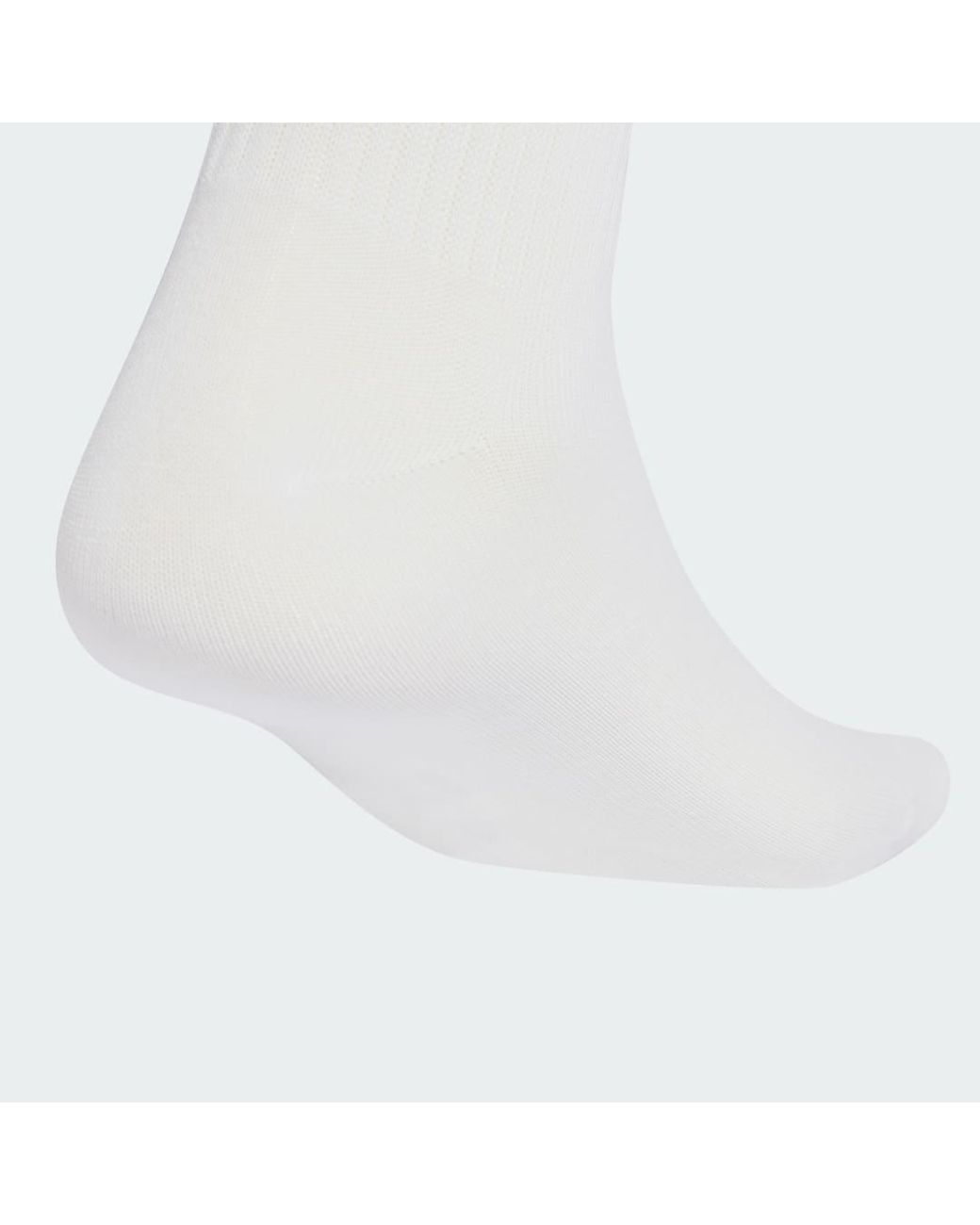 Adidas White 3-Stripes Crew Socks 3 Pairs