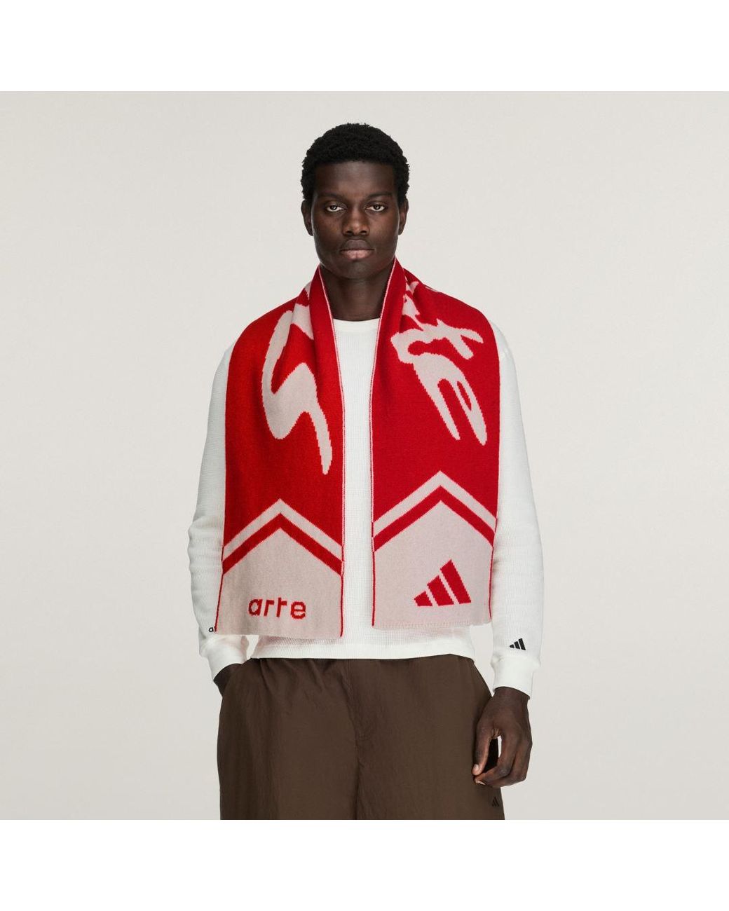 Adidas Red X Arte Antwerp Merino Wool Scarf