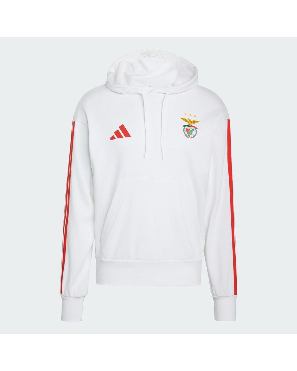 Adidas White Sl Benfica Dna Hoodie for men