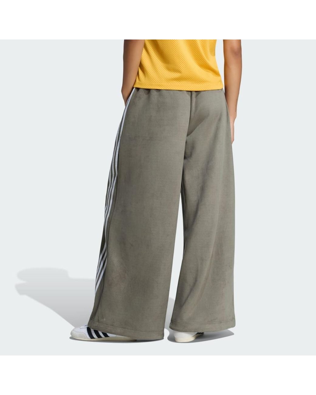 Adidas Gray Adilenium Season 6 Faux Suede Track Pant