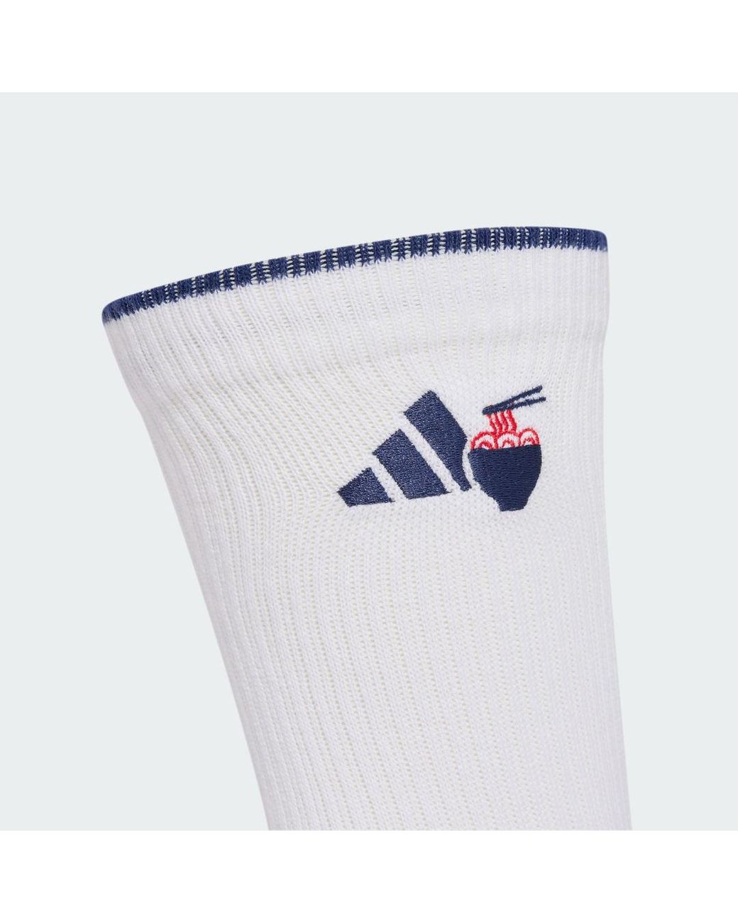 Adidas White Food Graphic 2Pp Crew Socks