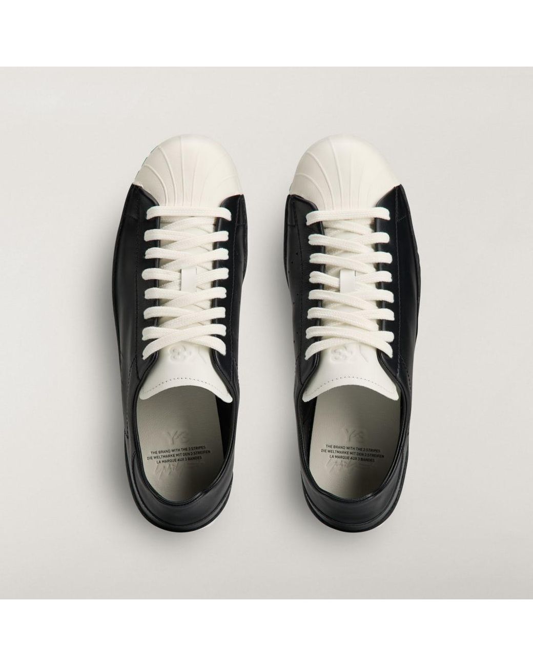 Adidas Black Y-3 Superstar Trainers