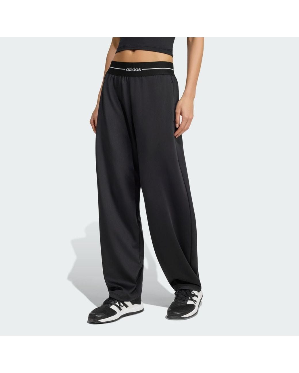 Adidas Black Hyperglam Barrel Joggers