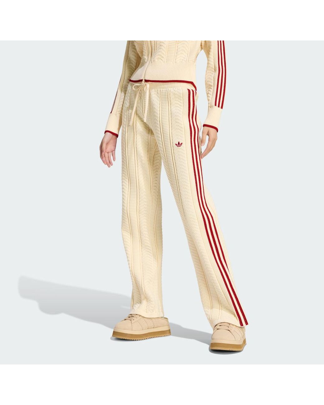 Adidas Natural Sst Wide Leg Trackpant