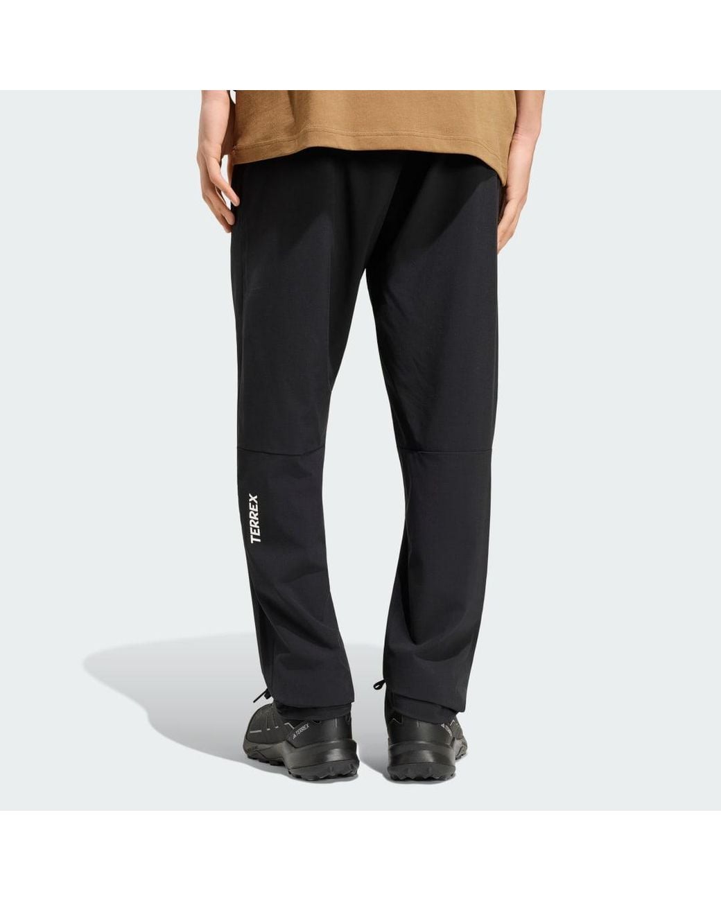 Adidas Black Terrex Multi Essentials Stretch Tracksuit Bottoms for men