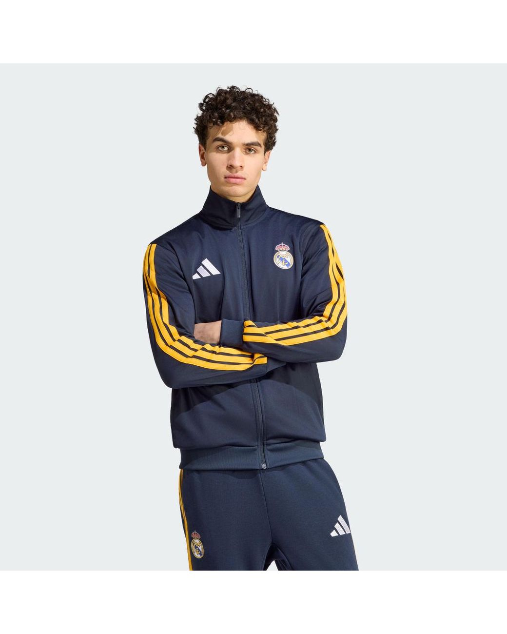 Adidas Blue Real Madrid Dna Track Top for men