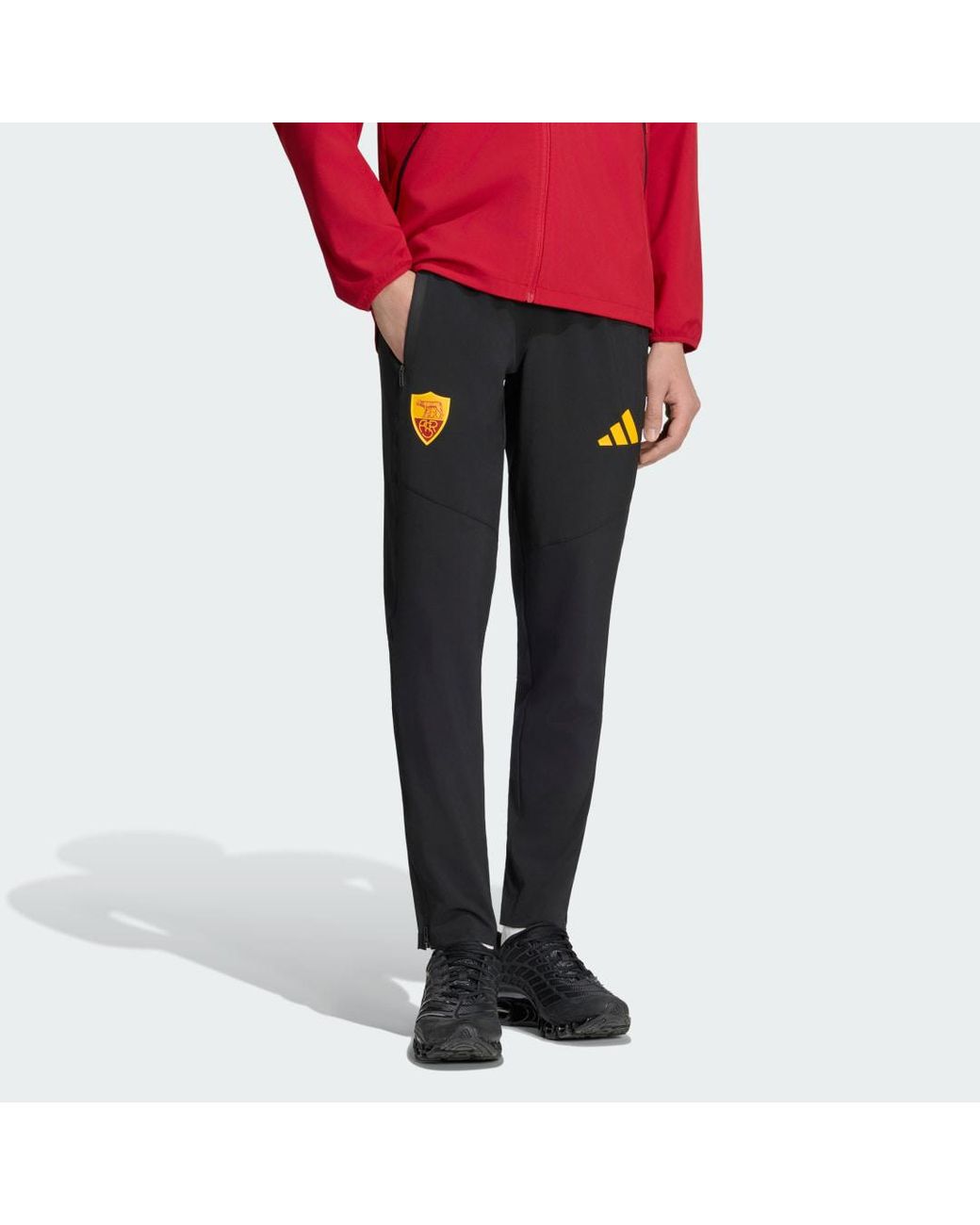Adidas Blue As Roma Tiro Travel Tracksuit Bottoms for men