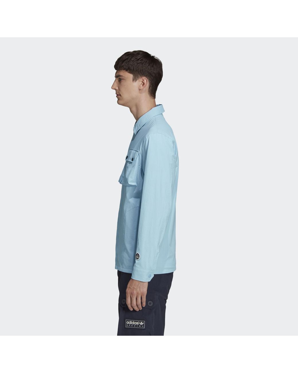 adidas Gilbraith Overshirt in Blue for Men | Lyst UK