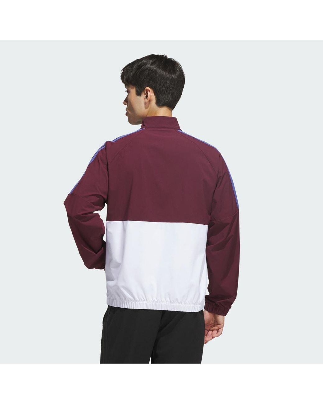 Adidas Red Beyond Twistweave Full-Zip Windbreaker for men