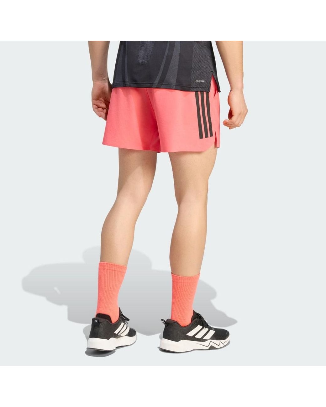 Adidas Red Hybrid Elite Climacool+ Race Shorts for men