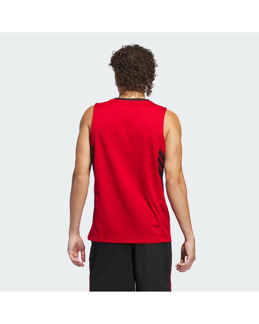 Adidas Red Basketball Legends Tank Top for men