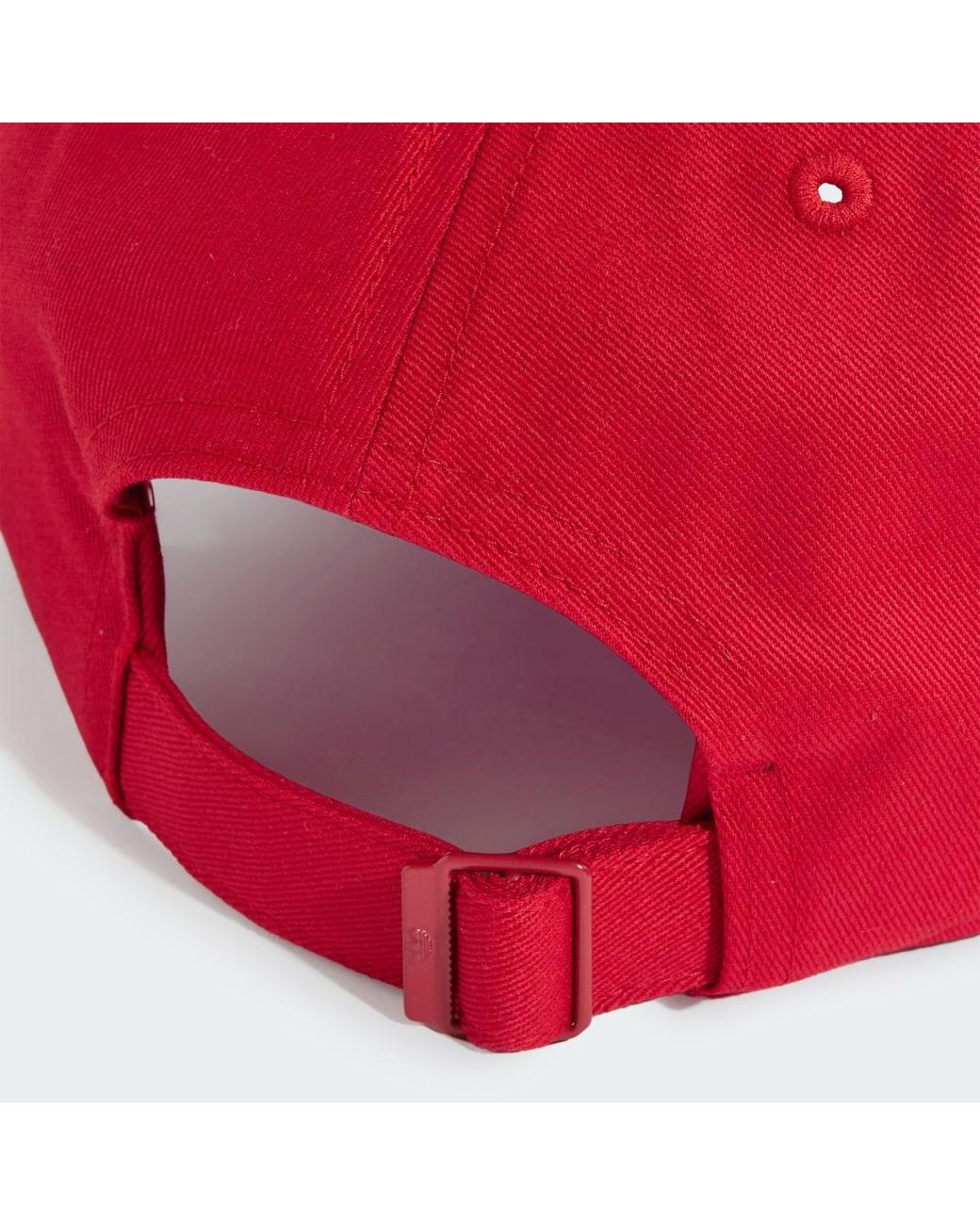Adidas Red Adicolor Classic Trefoil Baseball Cap