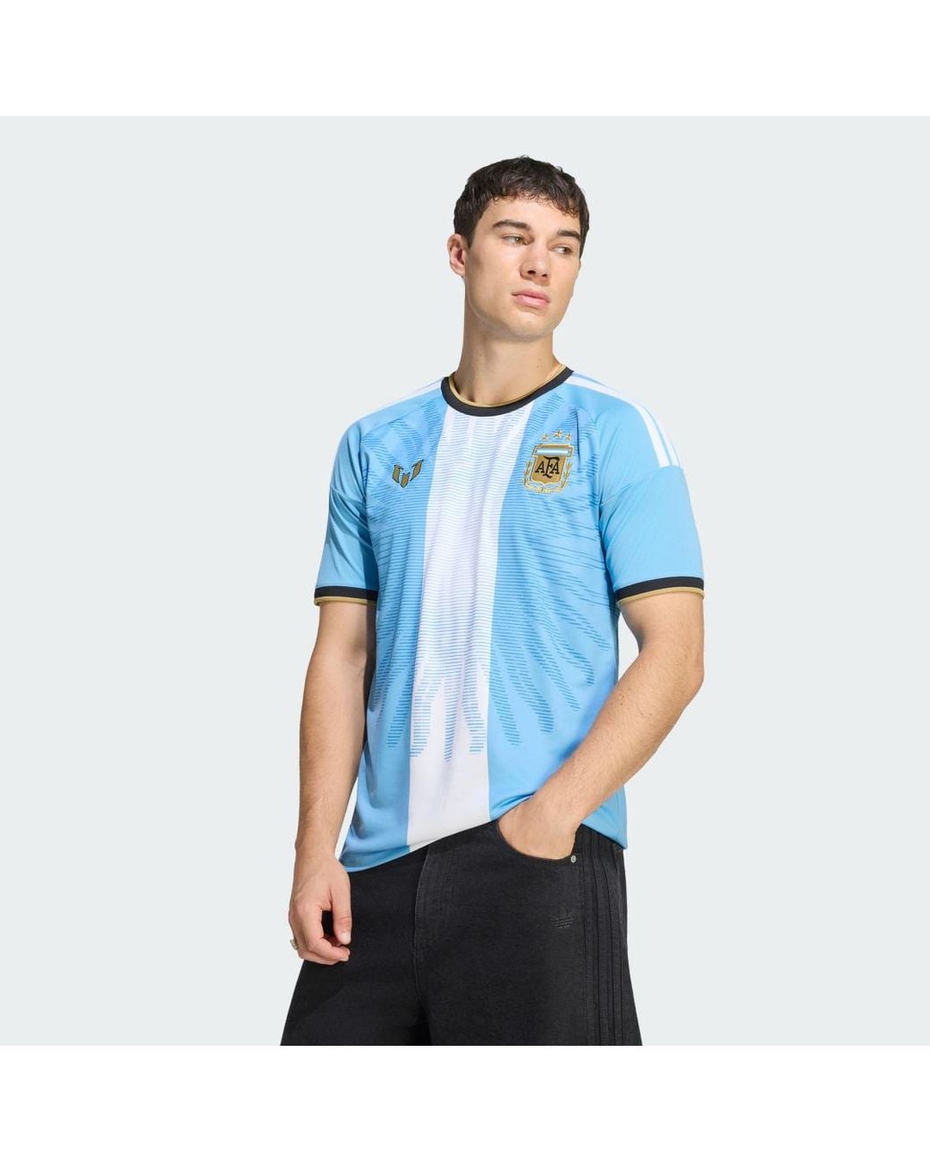 Adidas Blue Argentina Messi 26 Jersey for men