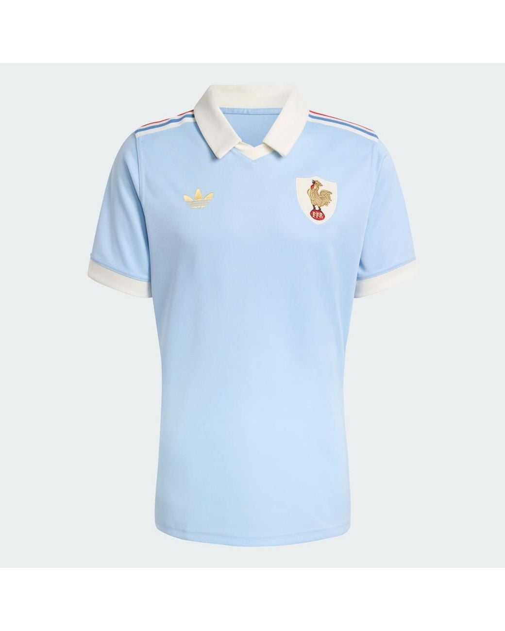 Adidas Blue France Rugby 120 Years Crunch Replica Jersey for men