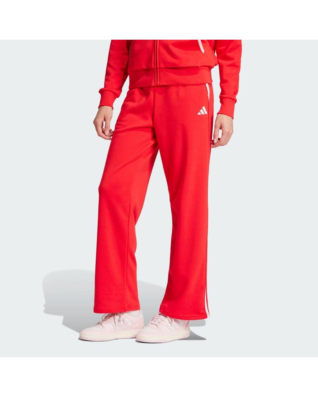 Adidas Red Essentials Color Pop French Terry Pants
