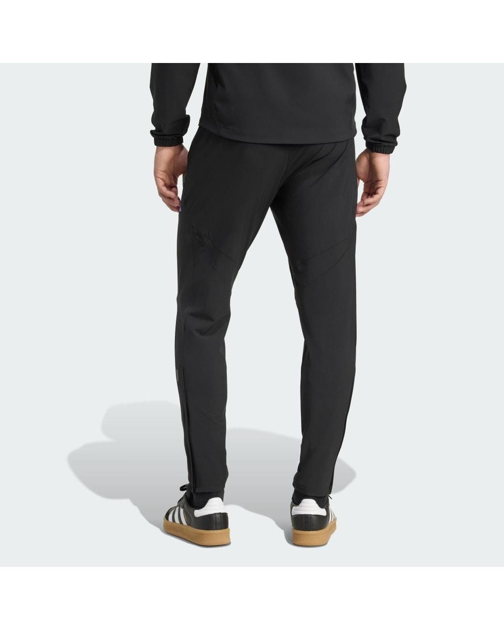 Adidas Black Manchester United Tiro 25 Competition Vis Tech Travel Pants for men