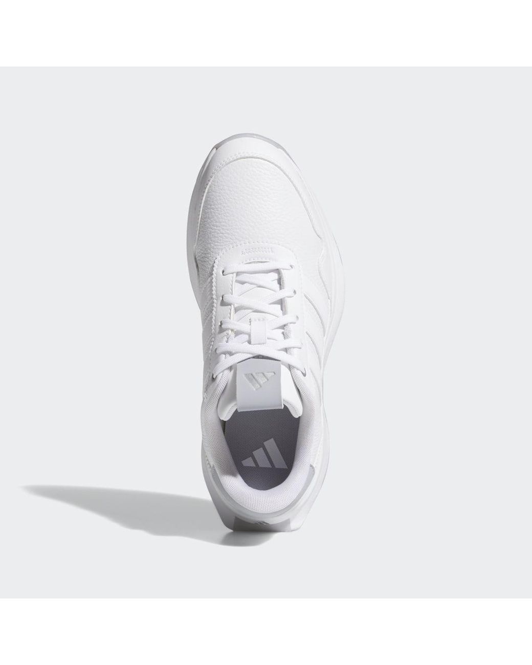 Adidas White S2G 26 Leather Spikeless Golf Shoes