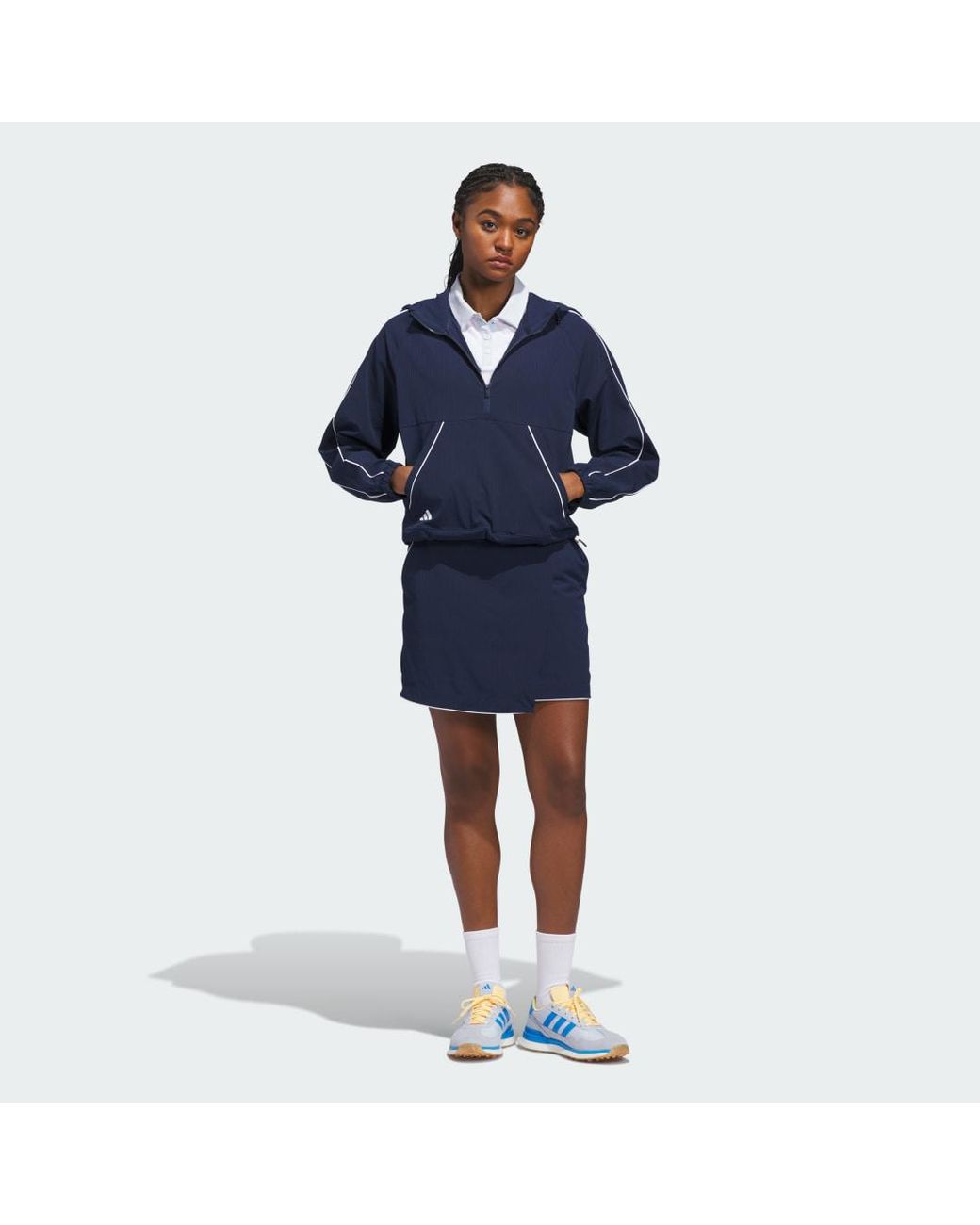 Adidas White Ultimate365+ Butterspun Grid Polo Shirt