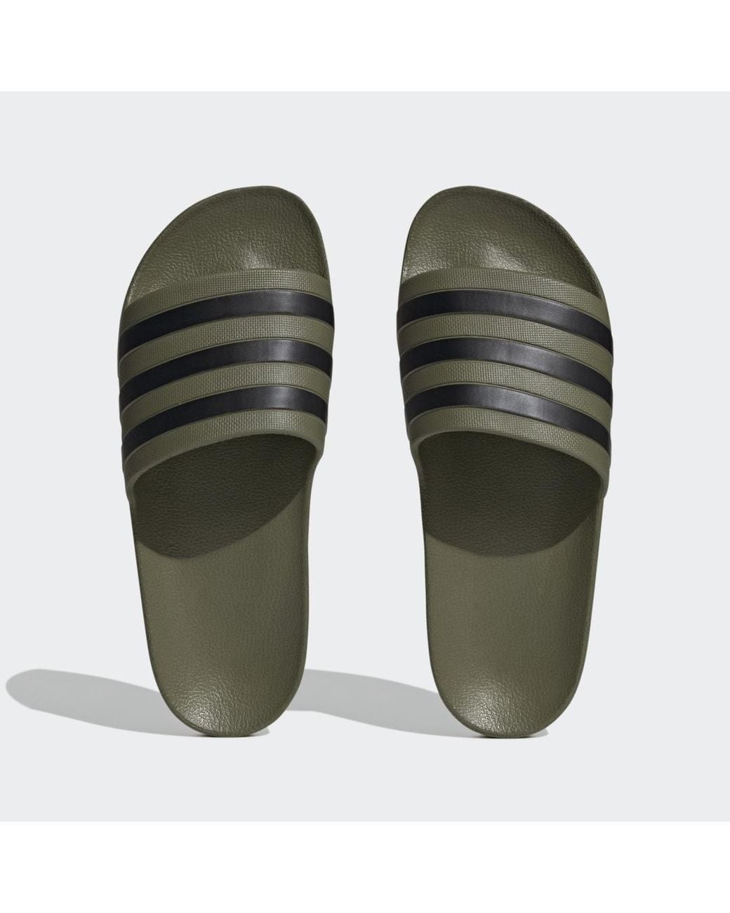 Adidas Green Adilette Aqua Slides