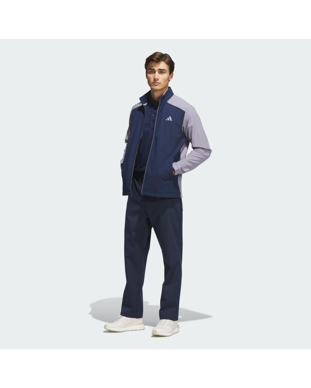 Adidas Blue Ultimate365 Wind Woven Full-Zip Sweatshirt for men