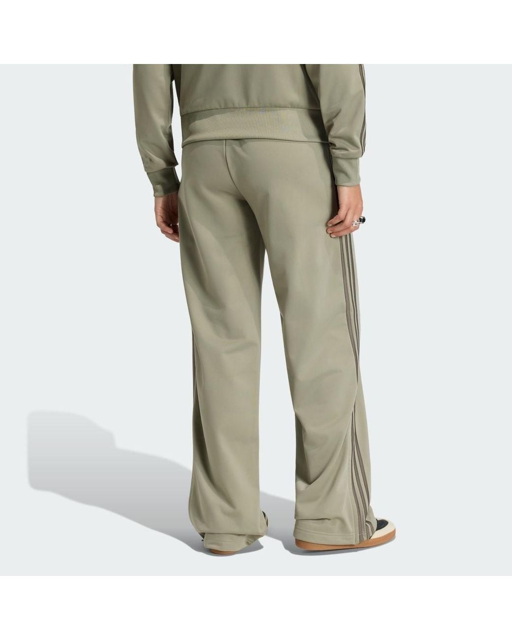 Adidas Green Firebird Loose Track Tracksuit Bottoms