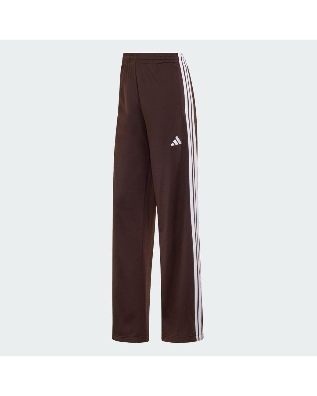 Adidas Brown Dayready Wide Leg Tracksuit Bottoms