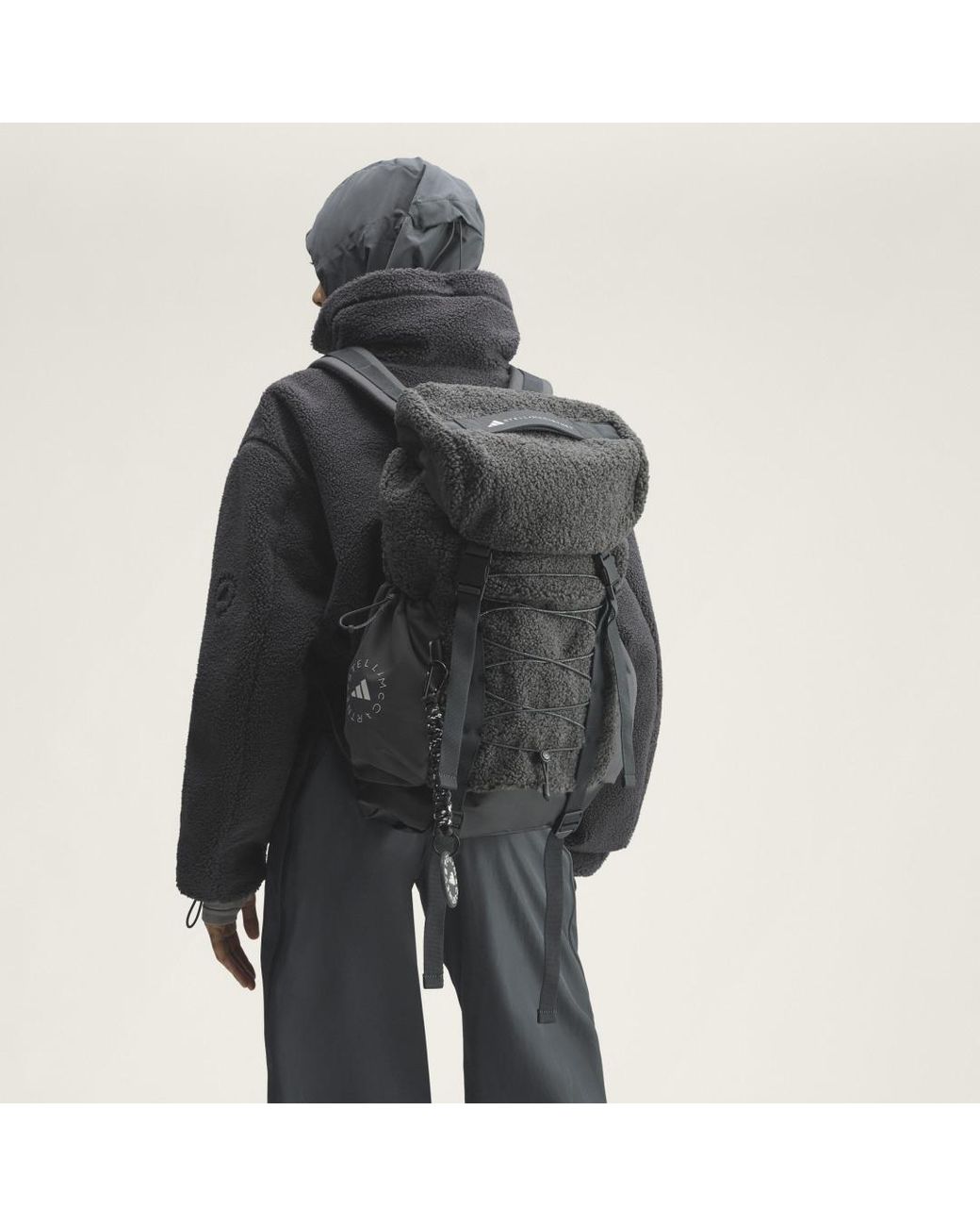 Adidas Black By Stella Mccartney Backpack Fleece