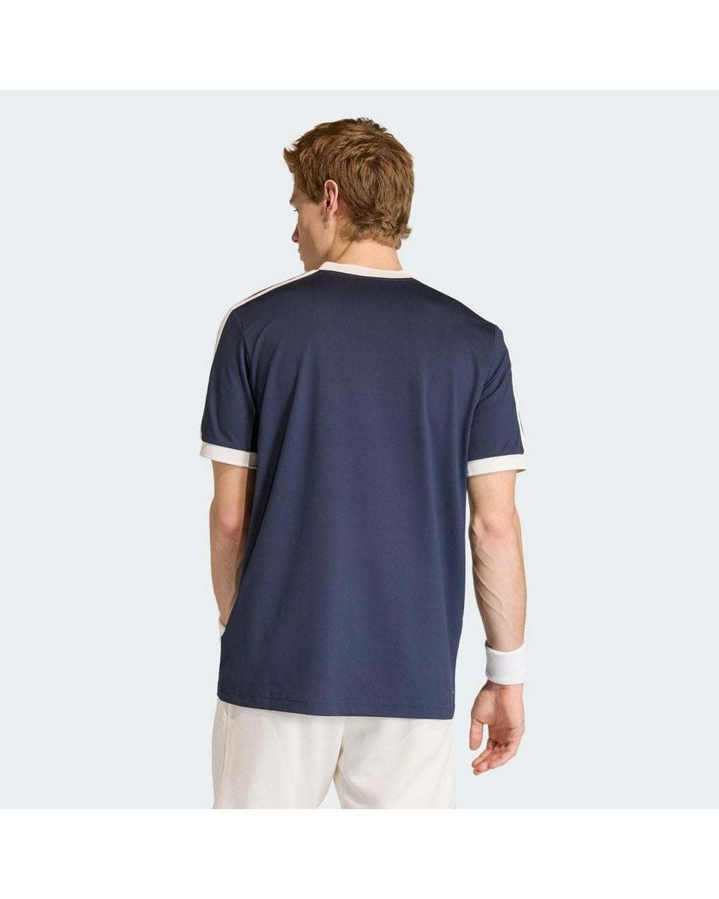 Adidas Blue Tennis Classics T-Shirt for men