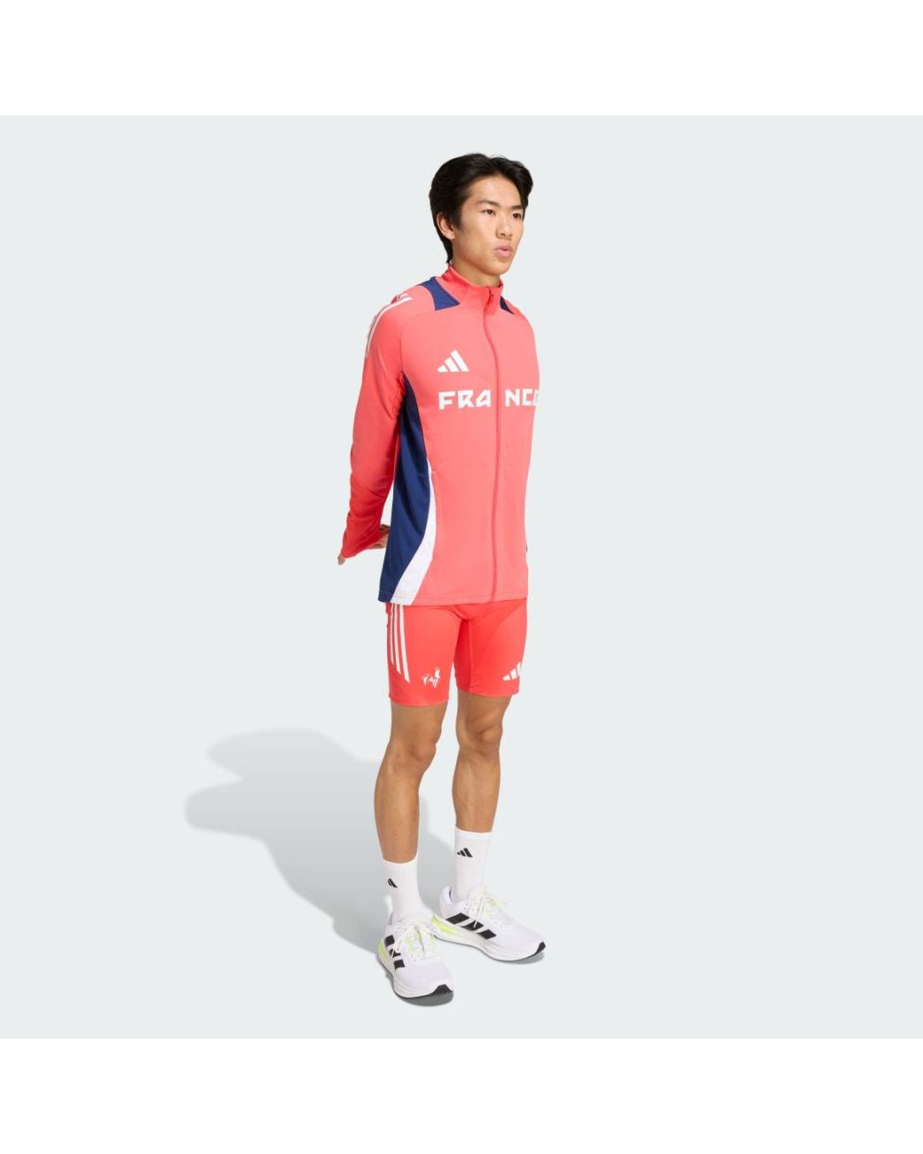 Adidas Red France Training Track Top for men