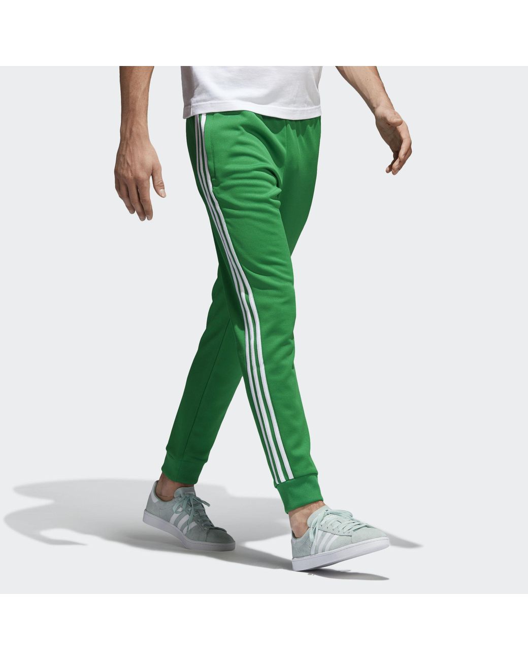 adidas Originals Sst Track Pants in Green for | Lyst
