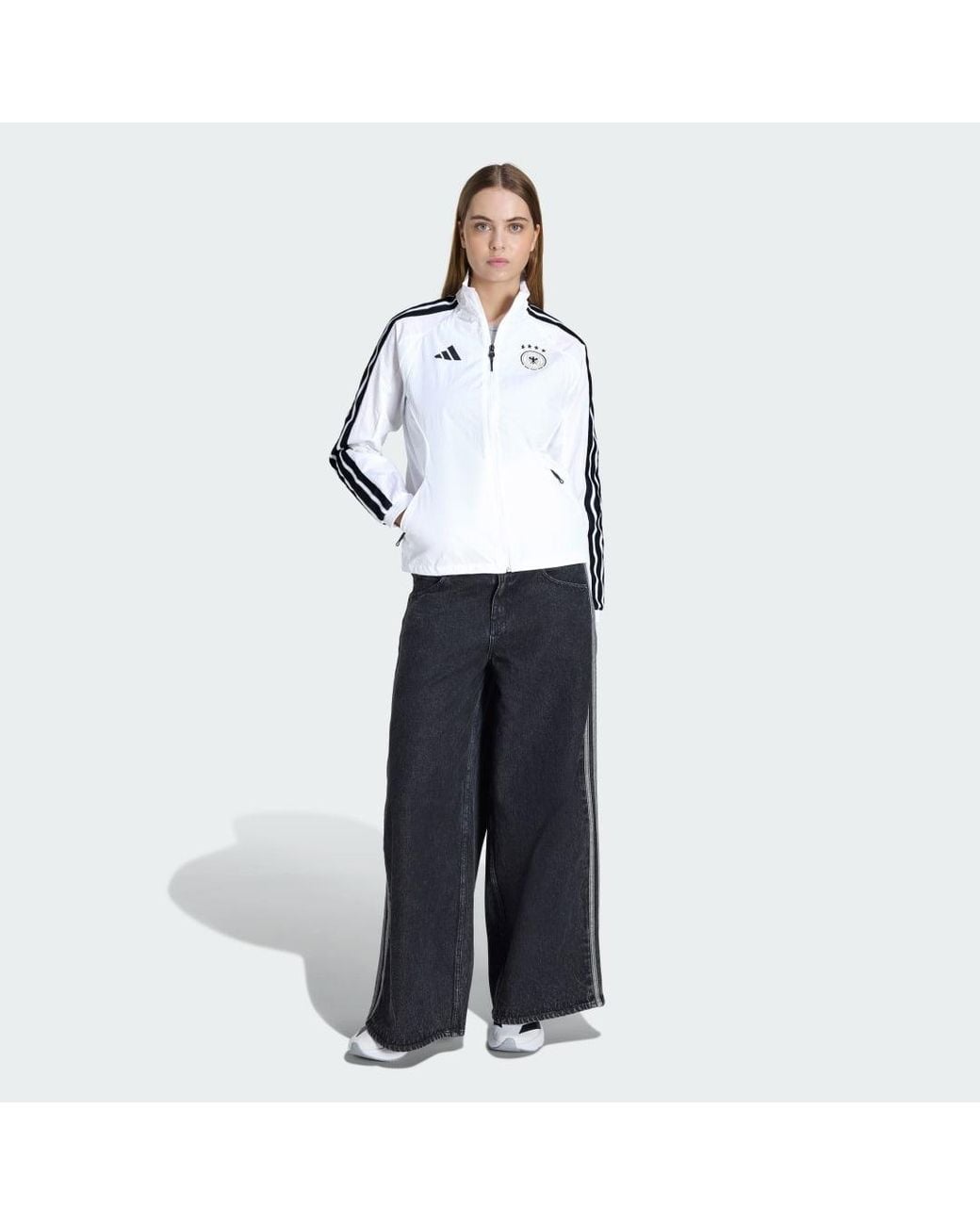 Adidas White Germany Home Anthem Jacket