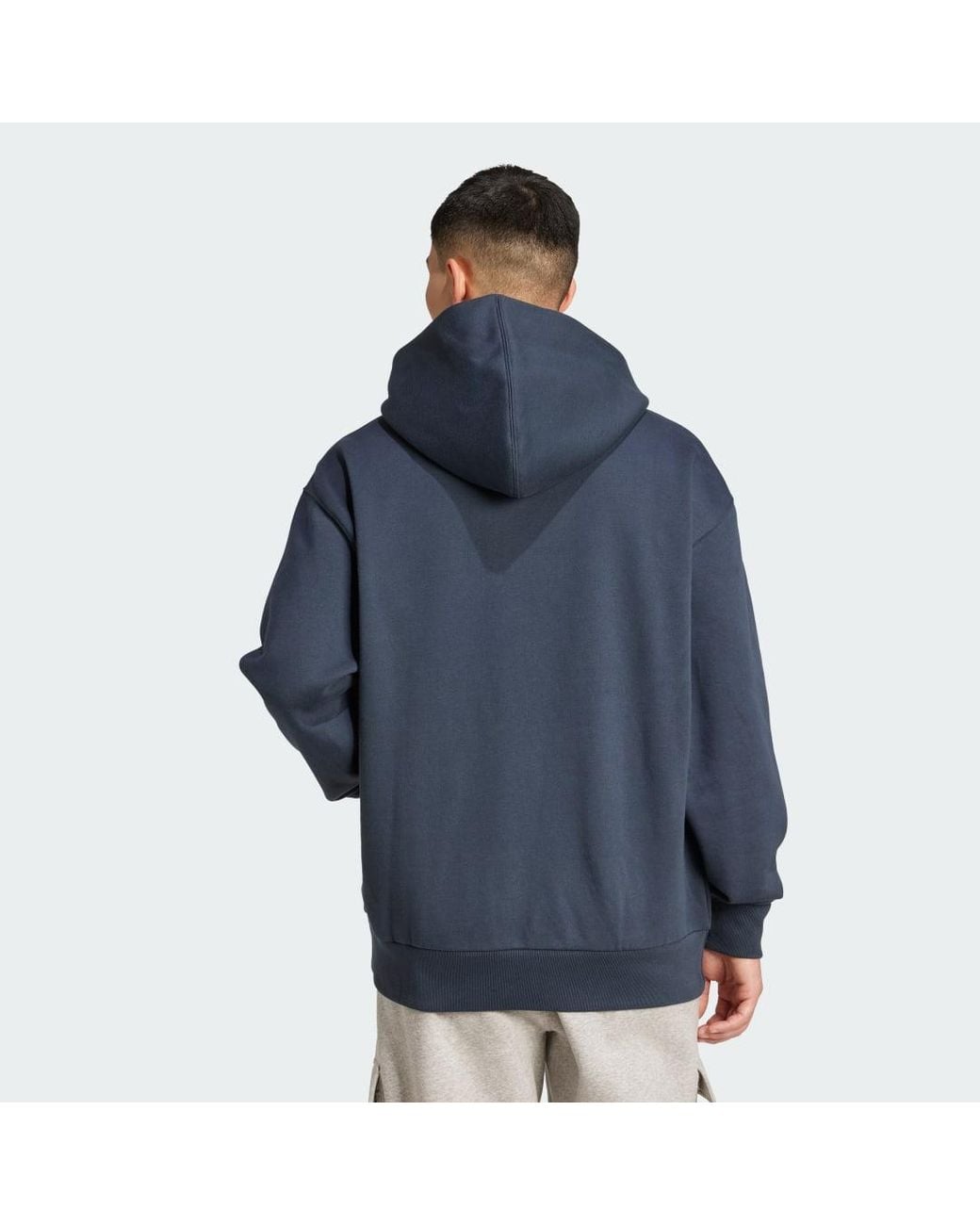 Adidas Blue All Szn Fleece Hoodie for men