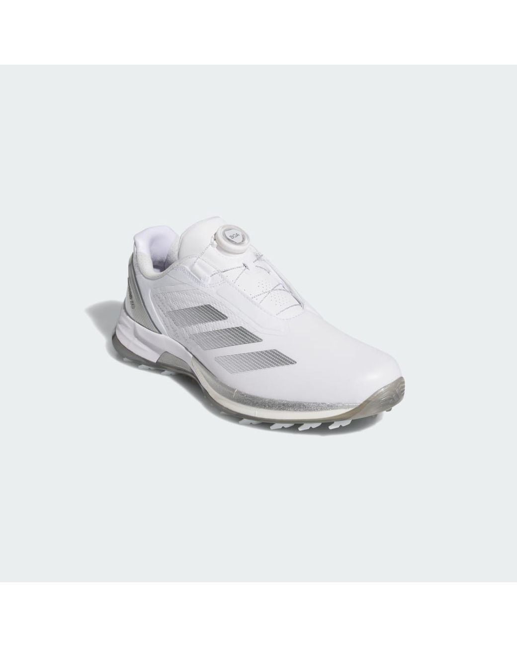 Adidas White Adizero Zg Lo Boa Spikeless Golf Shoes for men