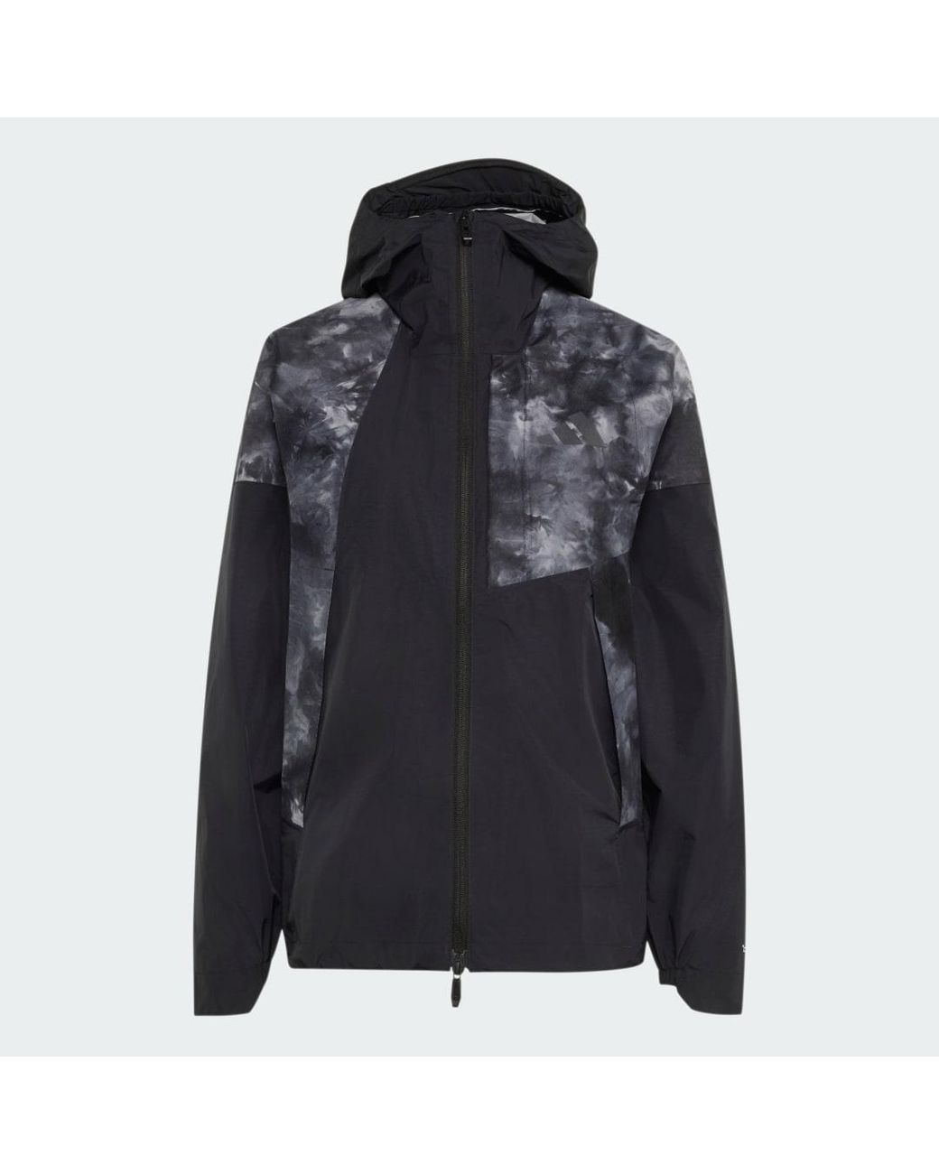Adidas Black Terrex Xperior 2.5 Layer Hybrid Primeknit Spray Dye Climaproof Jacket