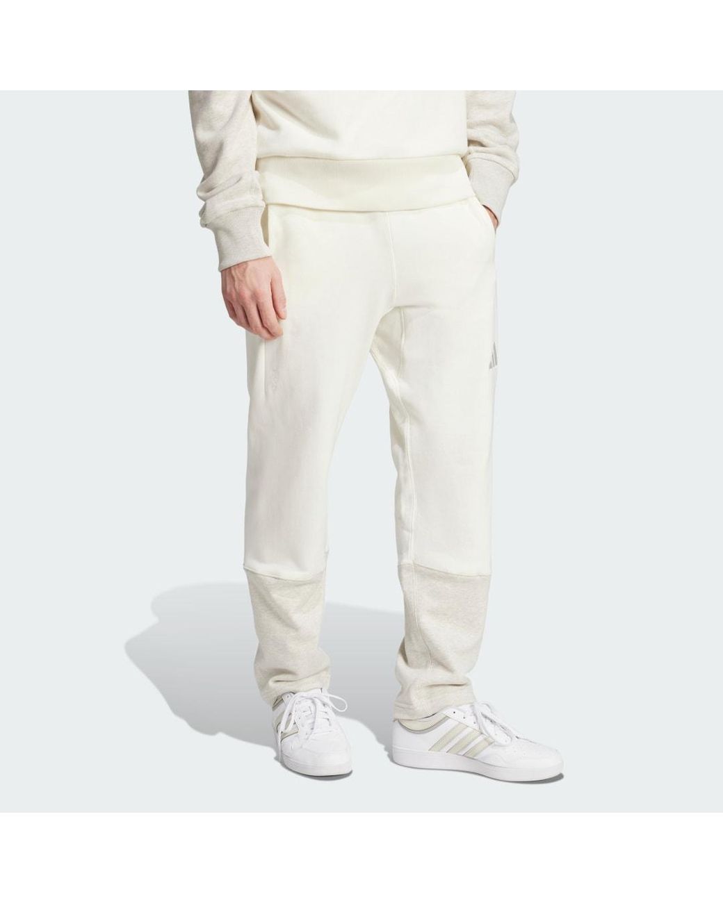 Adidas Natural All Szn French Terry Colorblock Pants for men