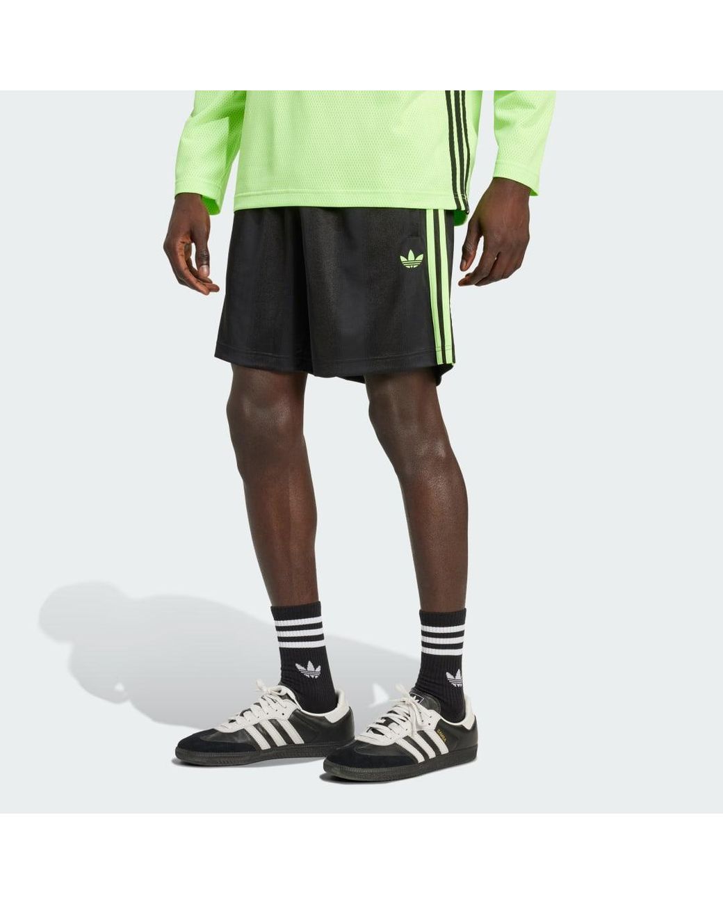 Adidas Black Adicolor Jacquard Shorts for men