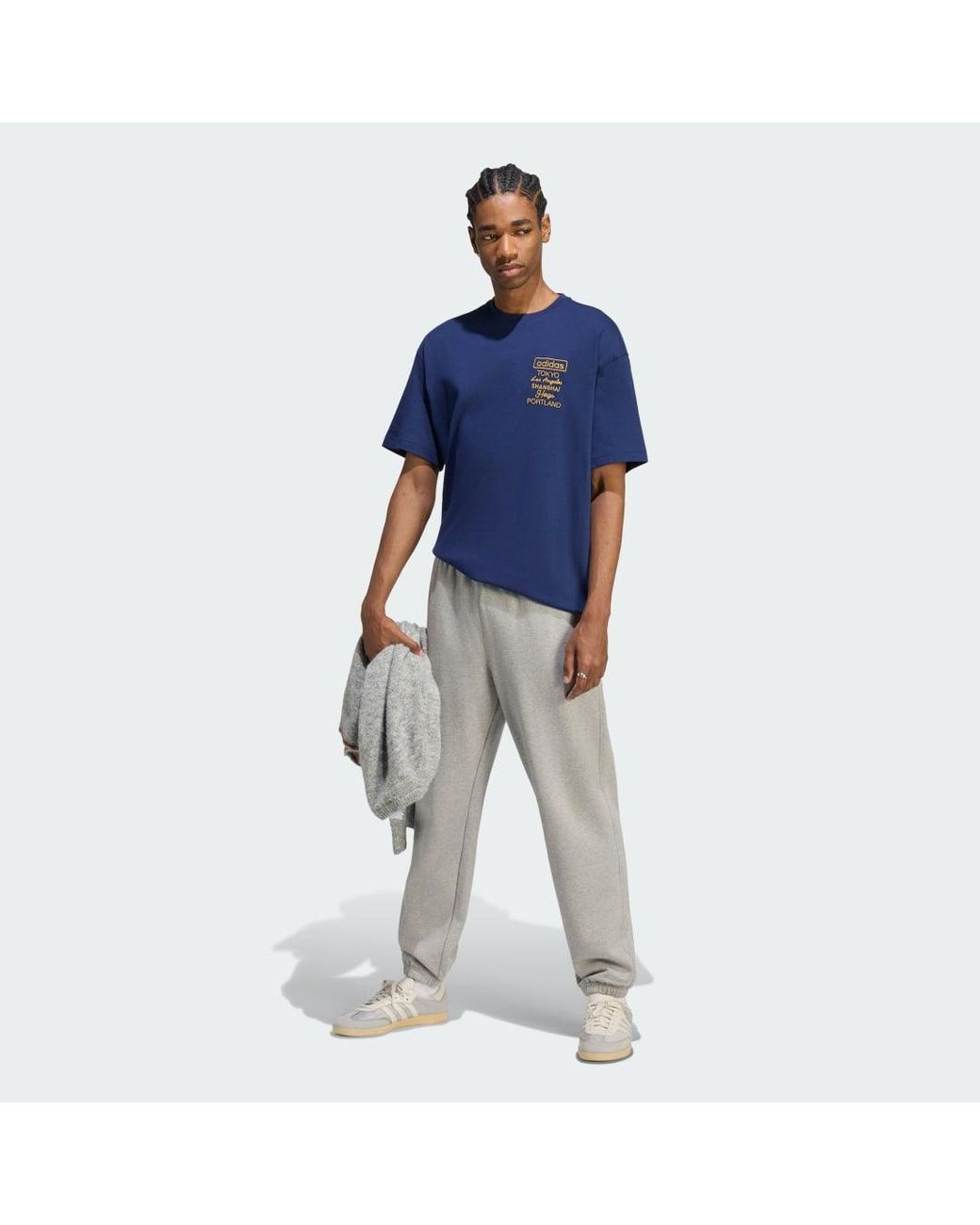 Adidas Blue Golden Cities T-Shirt for men
