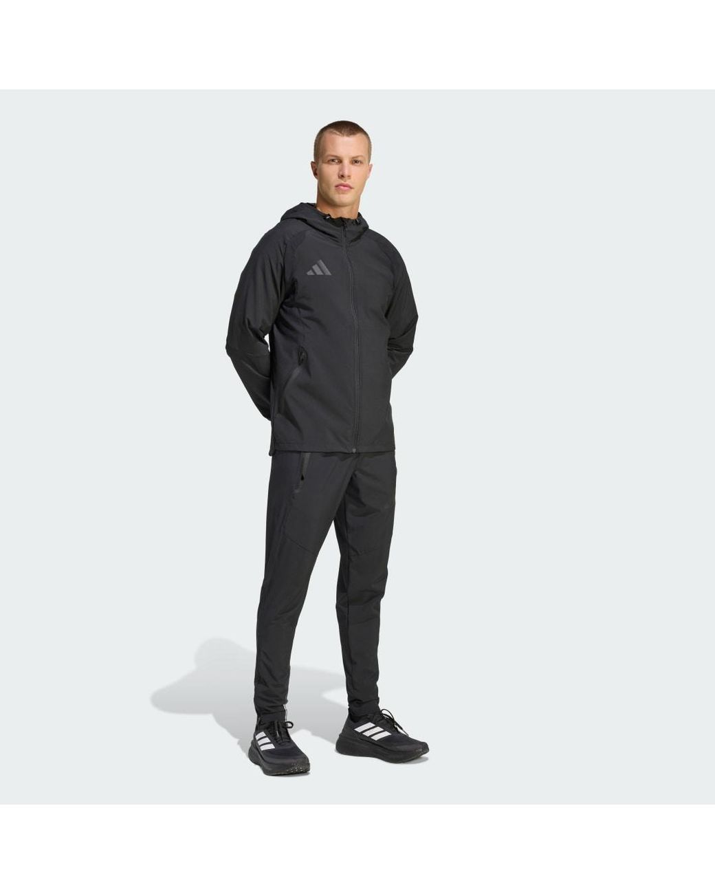 Adidas Black Tiro Travel Woven Tracksuit Bottoms for men